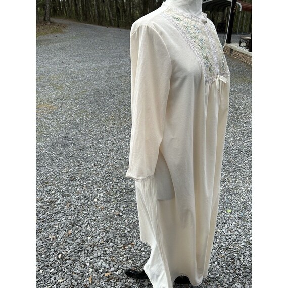 sears nightgown 38/40 lace cut out ivory - image 6