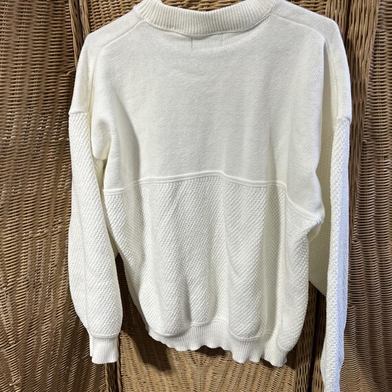 Vintage 7UP Golf Sweater McBriar XL Ivory Advertising Soda Pop Sport View 4