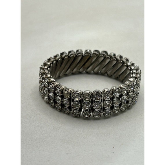 Vintage Rhinestone Expansion Bracelet 1950-'60s J… - image 3