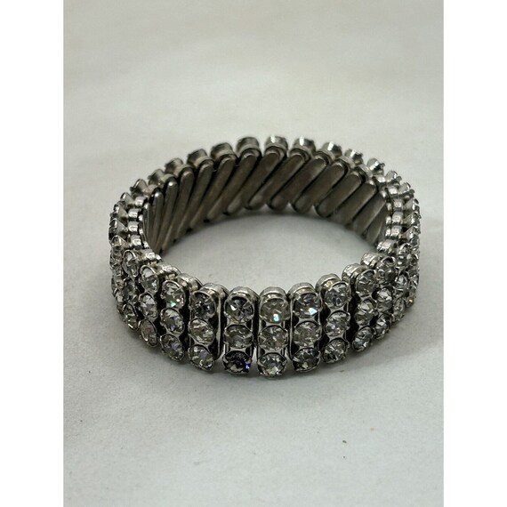 Vintage Rhinestone Expansion Bracelet 1950-'60s J… - image 2