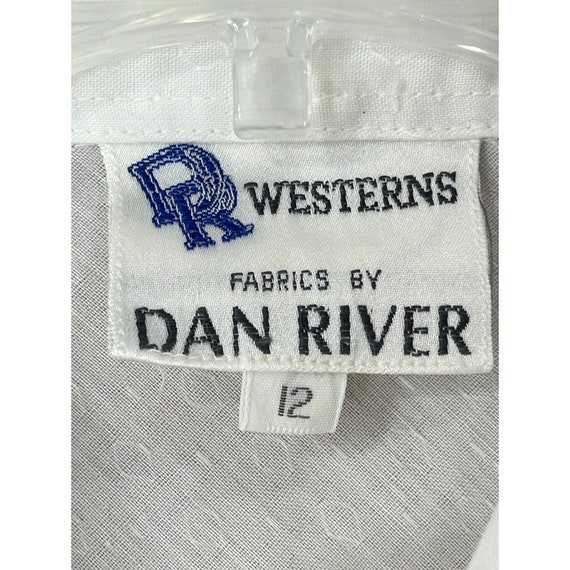 Vintage brush popper shirt snap button Sz 12 west… - image 6