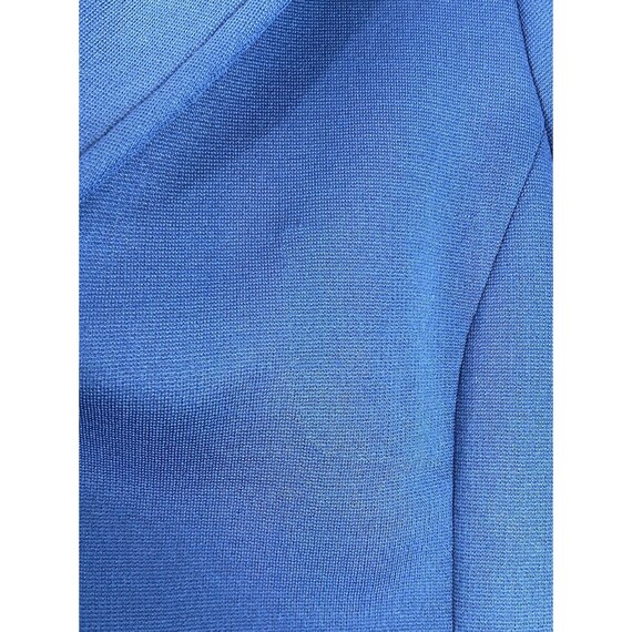 Vintage Women Blazer 1970 Royal Blue Size 12 - image 9