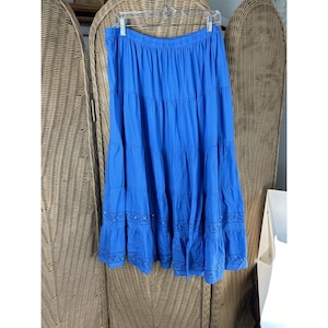 Choice’s tier skirt blue 1X India