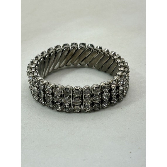 Vintage Rhinestone Expansion Bracelet 1950-'60s J… - image 1