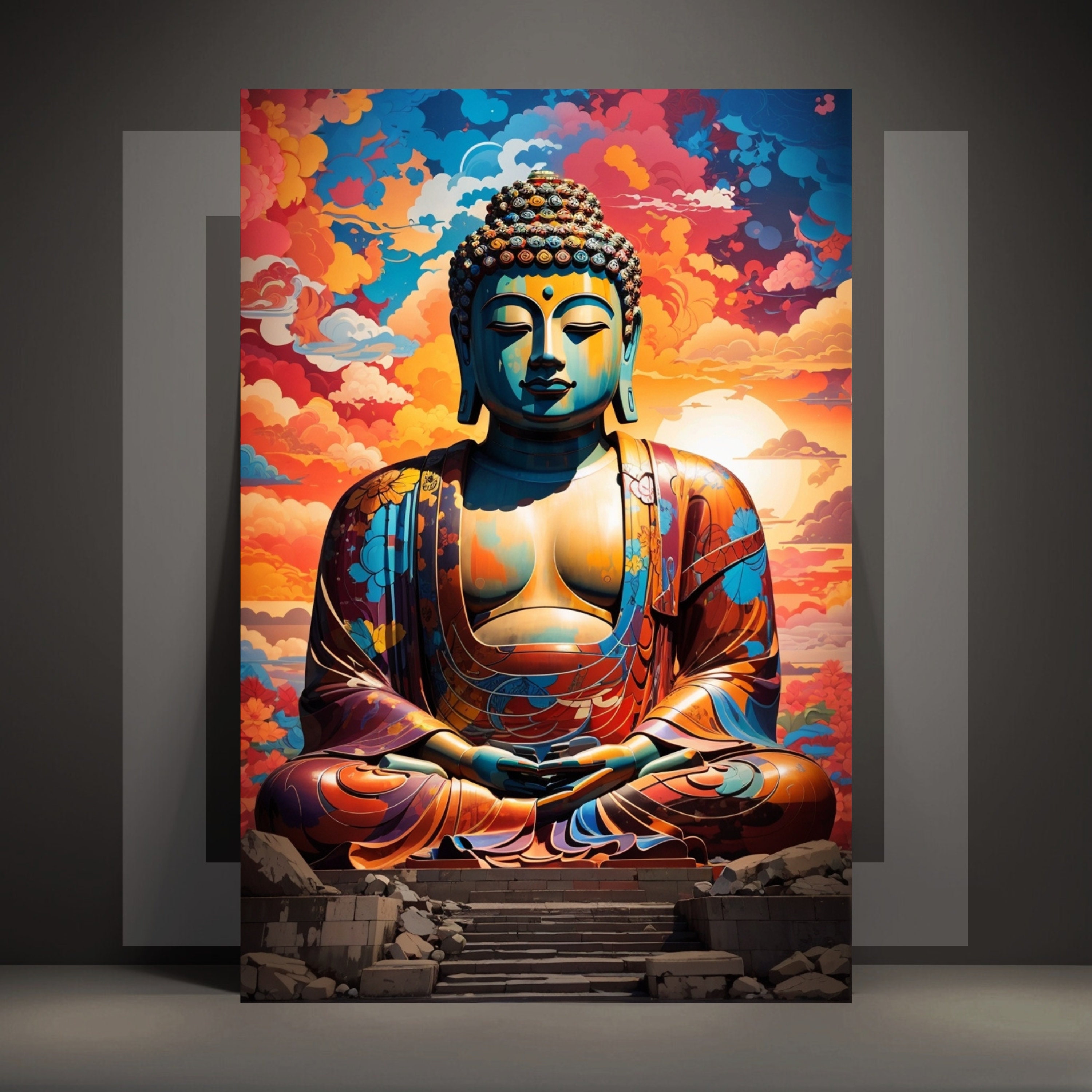 Abstrakte kunst von buddha