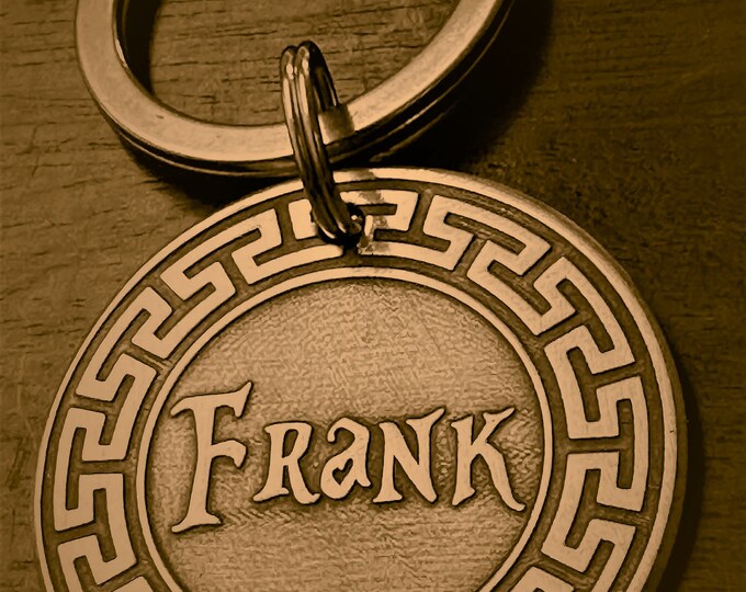 Deep Engraved Pet ID Tag: Custom Brass and Stainless Steel Dog Tag
