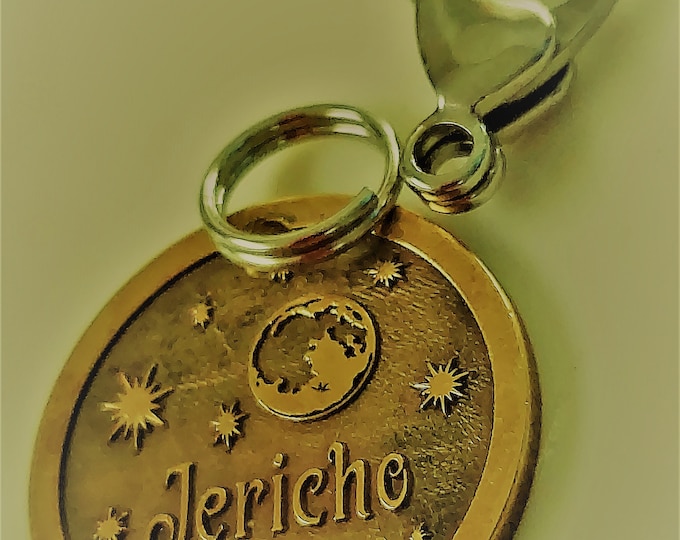 Handmade Brass Pet ID Tag: Custom Deep Engraved Dog Tag