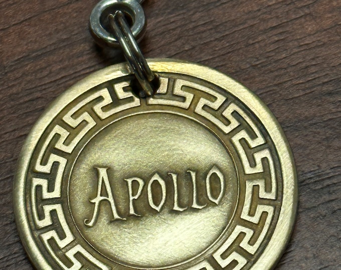 Handmade Brass Pet ID Tag: Deep Engraved Dog Cat Tag - Lifetime Warranty