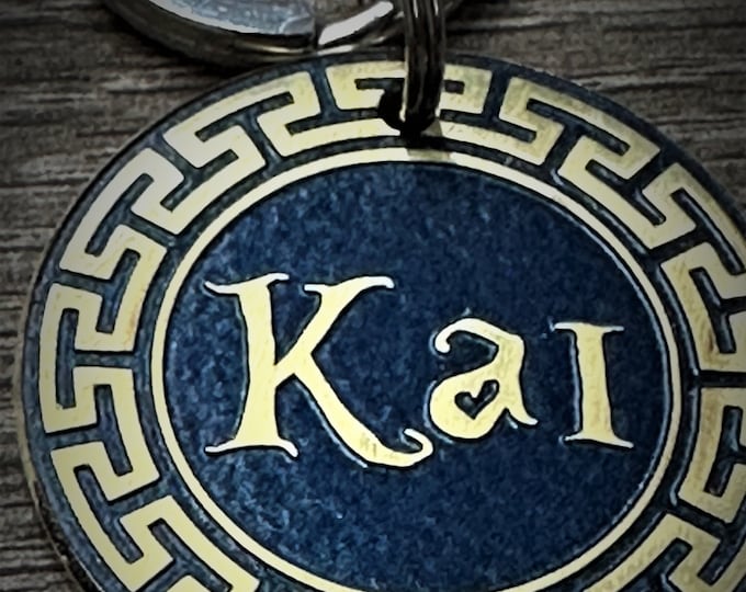 Custom Engraved Brass Dog Tag: Handmade Pet ID, Lifetime Warranty