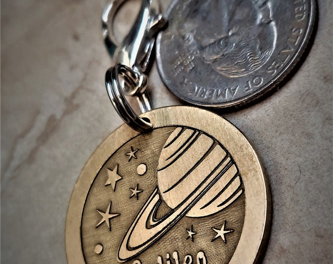 Custom Engraved Pet ID Tag: - Life Brass and Stainless Steel, Lifetime Warranty