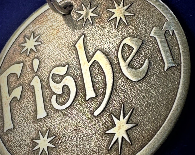 Handmade Brass Pet ID Tag: Custom Deep Engraved Dog Tag