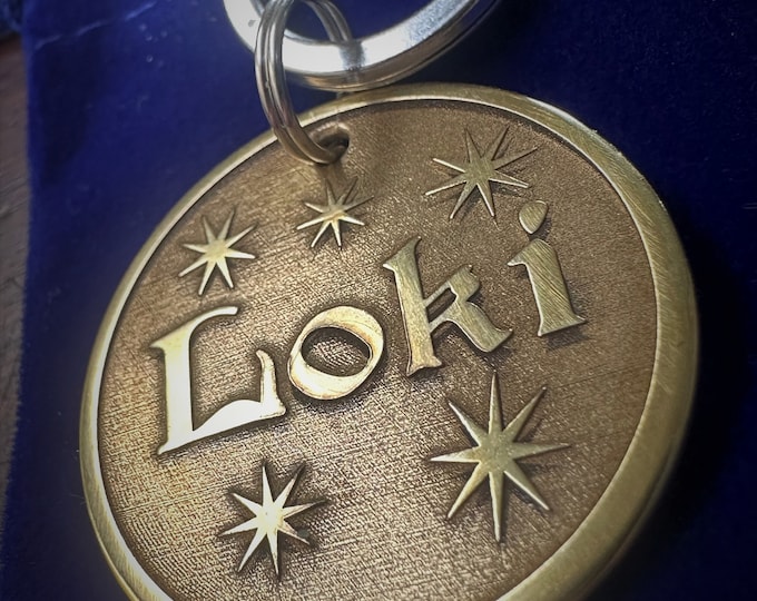 Handmade Brass Pet ID Tag: Custom Deep Engraved Dog Tag