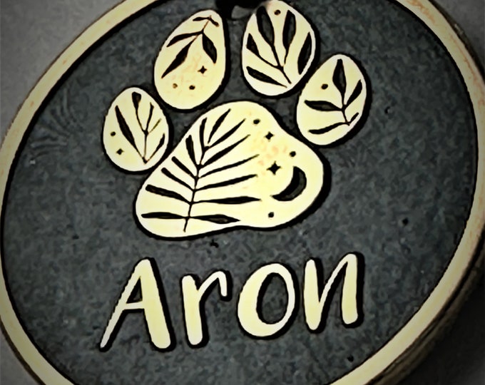 Handmade Brass Pet ID Tag: Deep Engraved Dog Tag with Lifetime Warranty