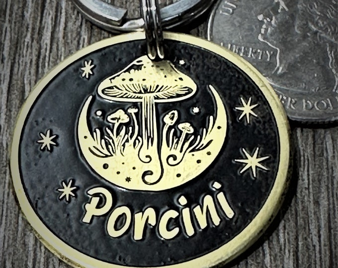 Handmade Brass Dog Tag – Custom Pet ID, Deep Engraved