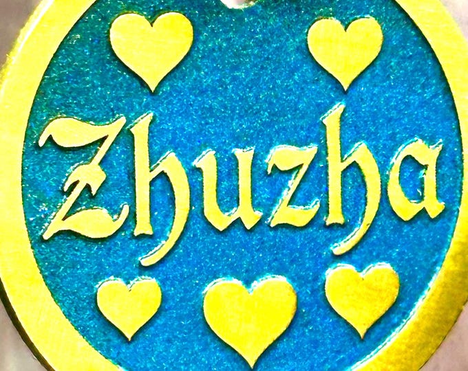 Custom Engraved Pet ID Tag: Brass or Stainless Steel, Lifetime Warranty