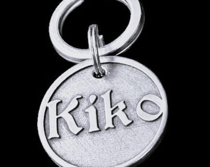 Deep Engraved Stainless Steel Pet ID Tag – Custom Circle Dog Tag, Lifetime Warranty