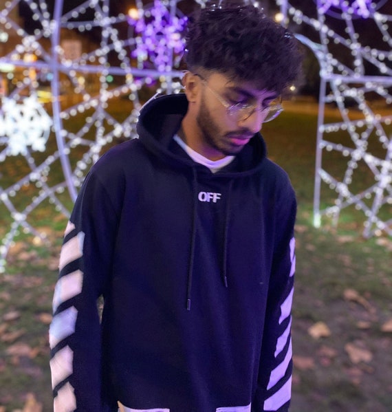 felpa viola off white