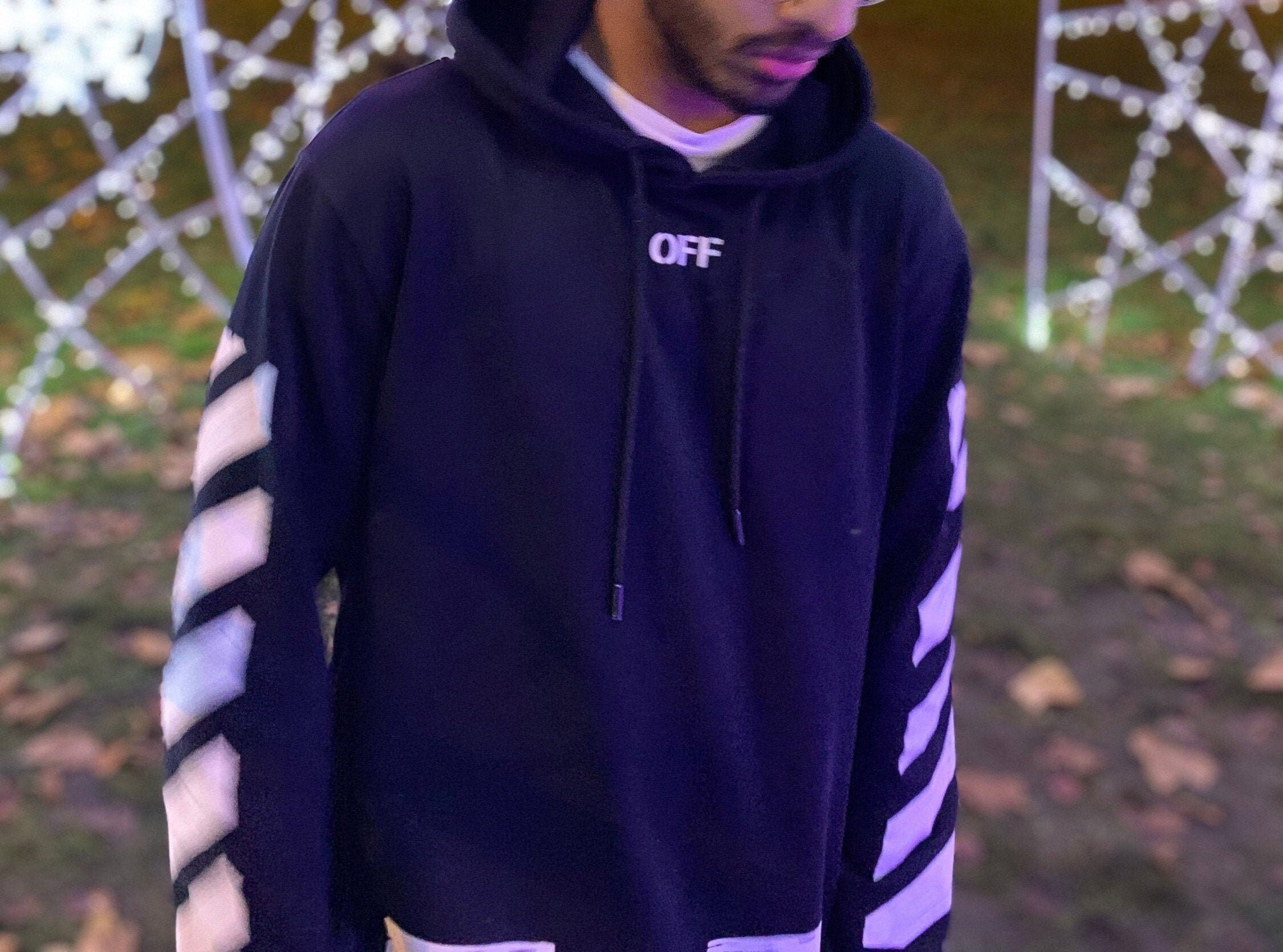 off white sweater seeing things