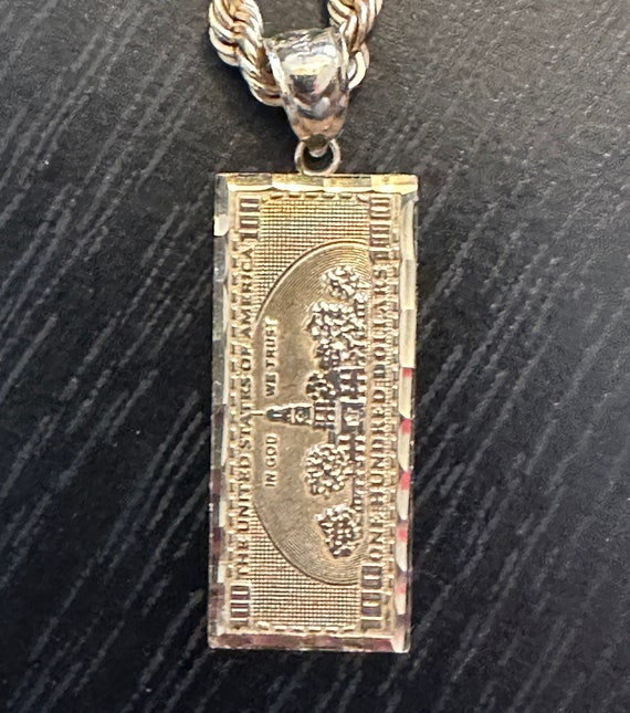 Benjamin franklin 2024 gold pendant