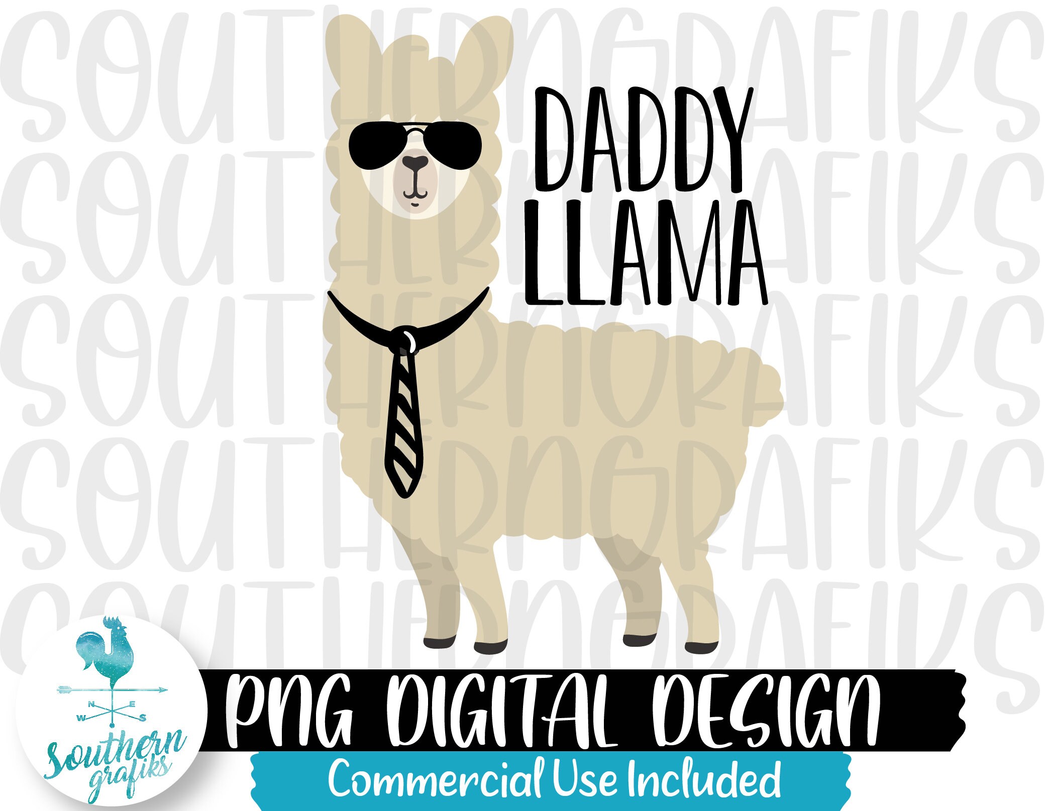 Daddy llama png sublimation designs downloads birthday png  etsy Daddy llama png sublimation designs downloads birthday png  etsy