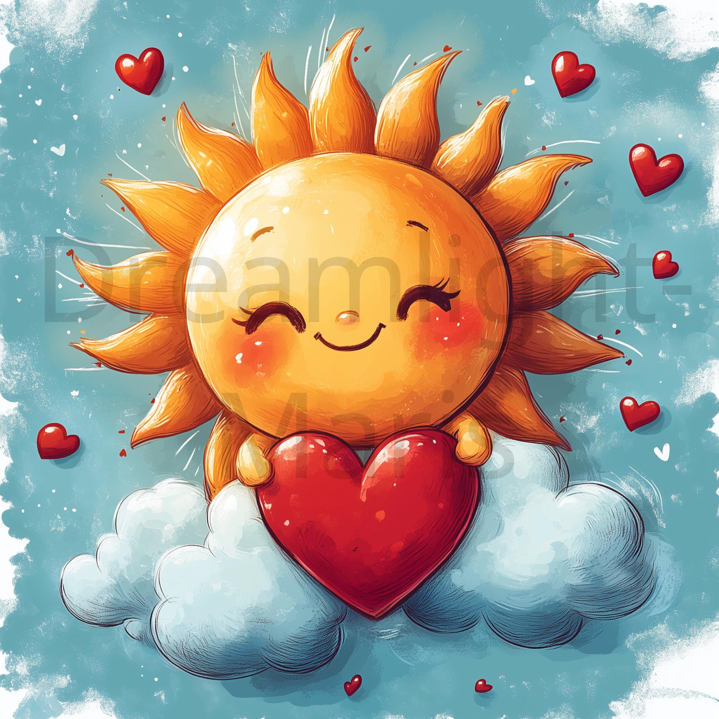 sunshine-hearts-collection-vibrant-digital-art-instant-download-etsy
