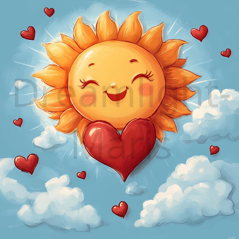 sunshine-hearts-collection-vibrant-digital-art-instant-download-etsy