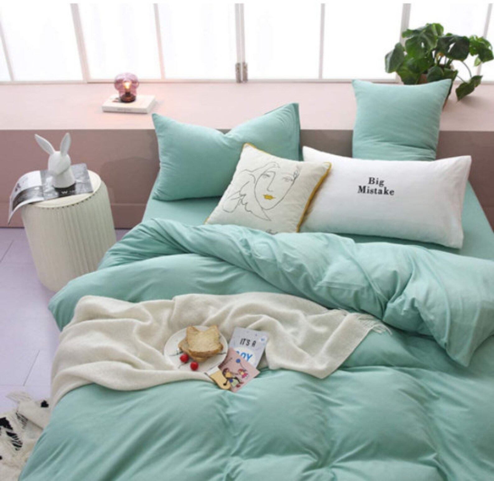 100 Jersey Knit Cotton Duvet Cover Set 3 Piece 1 Duvet Cover Etsy