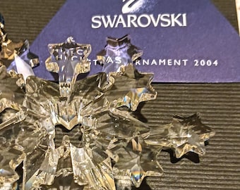 2004 Swarovski Crystal Three Stars Set Christmas Ornaments - Etsy