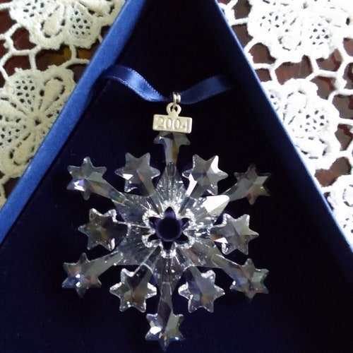 Swarovski 2004 Crystal Snowflake Christmas Ornament - Etsy