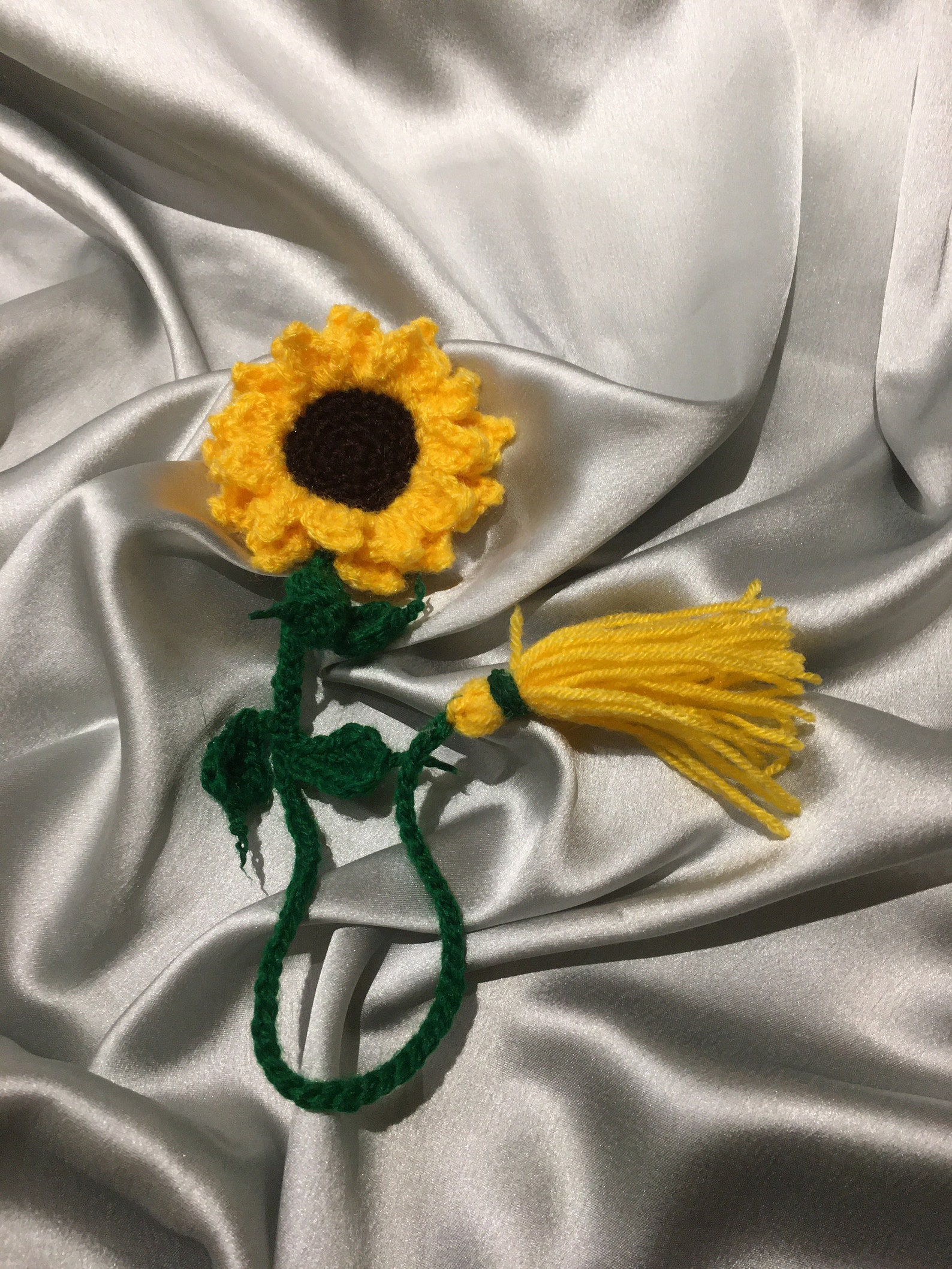 Handmade crochet Sunflower Bookmarks Etsy