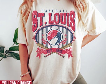 Comfort Colors St. Louis Baseball shirt, St. Louis Baseball Sweatshirt, Vintage Style St. Louis Baseball shirt, St. Louis Baseball Gift