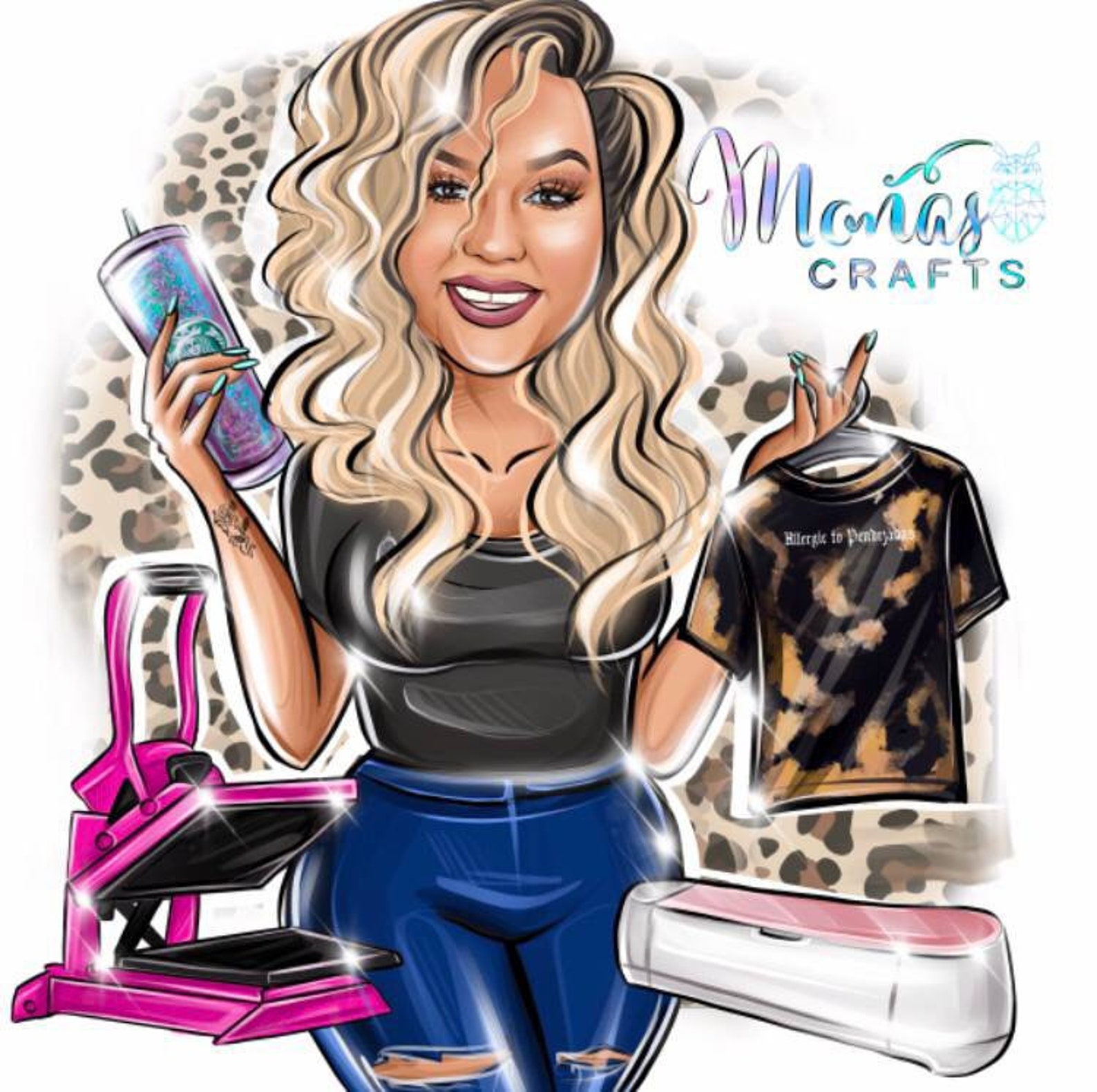 Tumbler Maker Branding Crafting Logo Handmade Small Business Etsy