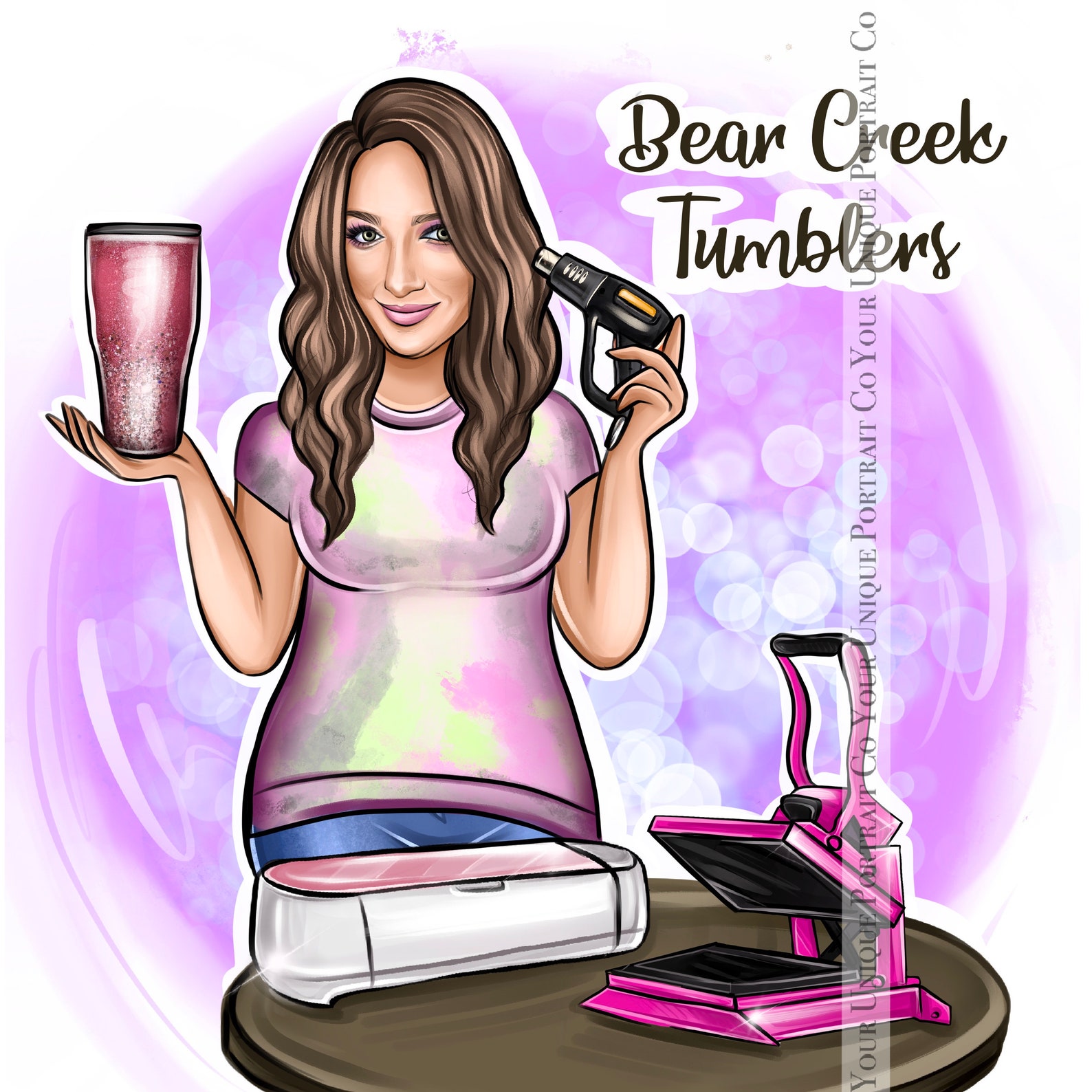 Tumbler maker Branding Crafting Logo Handmade Small Business Etsy