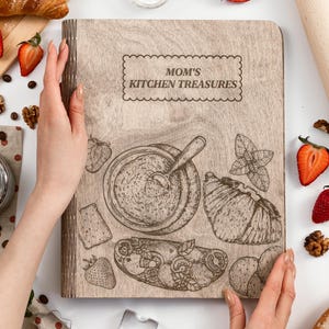 Grandma Recipe Book, Cookbook Binder, Mom Birthday Gift, Recipe Book for Mother&#39;s Day, Personalized Gifts, Mom Gifts, Blank Recipe Book