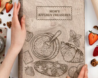 Grandma Recipe Book, Cookbook Binder, Mom Birthday Gift, Recipe Book for Mother's Day, Personalized Gifts, Mom Gifts, Blank Recipe Book