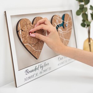 Landkarte für die Wand, Hauskarte, Einweihungsgeschenk für Paare, Koordinaten, Wandkarte, Hochzeitsgeschenk, Lageplan für das erste Date