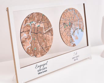 Wedding Day Gift, Location Map, Hello will you i do map, Housewarming Gift, Anniversary Gift, 5h Anniversary Gift for Couple