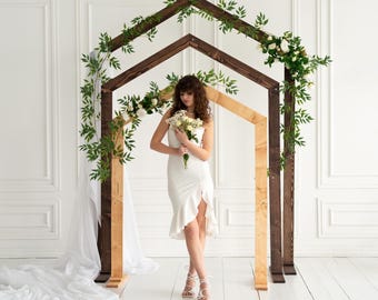 Wedding Arch, Wedding Ceremony Backdrops, Wedding Ceremony Arches, Wedding Arbor, Arch for Wedding, Wood Wedding Arch Frame