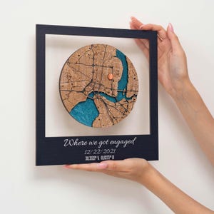 Mapa de tu ciudad con ubicación en todo el mundo, impresión personalizada de mapas de ciudades, regalos de aniversario de bodas para él, regalo para ella, plano de ubicación personalizado de la ciudad