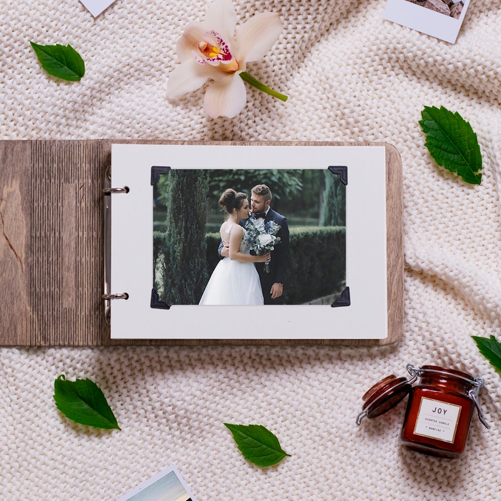 Wedding Scrapbook Album Wooden Photo Album Picture Album Etsy