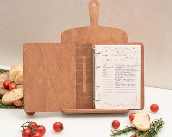 Stand for Recipe, Chef Gift Ideas, Recipe Book Stand, Personalized Cookbook Stand, Wooden Recipe Book Holder, Personalized Cookbook Stand