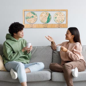 Geschenk für das Paar, Lageplan, Hochzeitsgeschenk, Housewarming Geschenk, Weltkarte aus Holz, Karte zum Jahrestag. Personalisierte Landkarte, Hochzeitsdeko