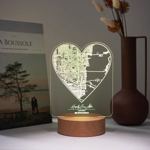 Personalisierte Sternenkarte, Hochzeitskarte, Nachtlicht, Wohndekoration aus Holz, Hochzeitsgeschenk, Hochzeitsgeschenk, Hochzeitsgeschenk