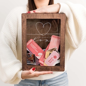 Personalized Wine Gift, Wine Cork Holder for Birthday Gift, Wine Lover Birthday Gift, Housewarming Gift, Wood Wine Cork Shadow Box