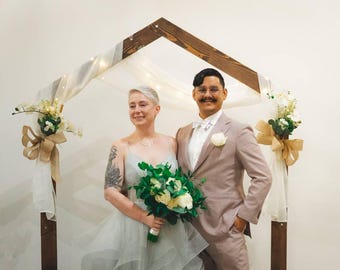 Wooden Wedding Arch, Wedding Ceremony Backdrops, Wedding Ceremony Arches, Wedding Arbor, Arch for Wedding, Wood Wedding Arch Frame