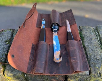 Kuksa Wood Carving Kit: N690 Steel Tools, Leather Case