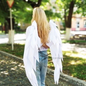 Wings Papercraft, Paper wings, wings low poly, Do it yourself, PDF papercraft pattern, handmade