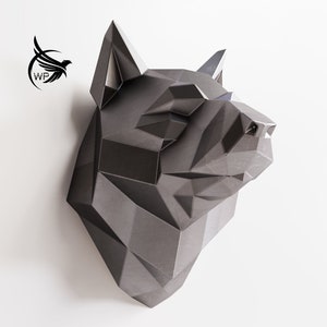 Steel Wolf Head in metal.Pattern Wolf metal sculptures. PDF DXF