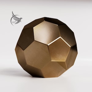 Diy Papercraft Football Cup Metal Pattern Football Metal Sculptures PDF DXF