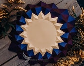 Papercraft Mosaic Wall Decor: Sun Mandala PDF Template (Digital Download)